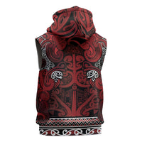 Aotearoa Iwi Te Arawa Sleeveless Hoodie Maori Wharenui House Tribal Pattern LT9 - Polynesian Pride