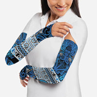 Aotearoa Iwi Ngati Porou Arm Sleeves Maori Wharenui House Tribal Pattern LT9 - Polynesian Pride