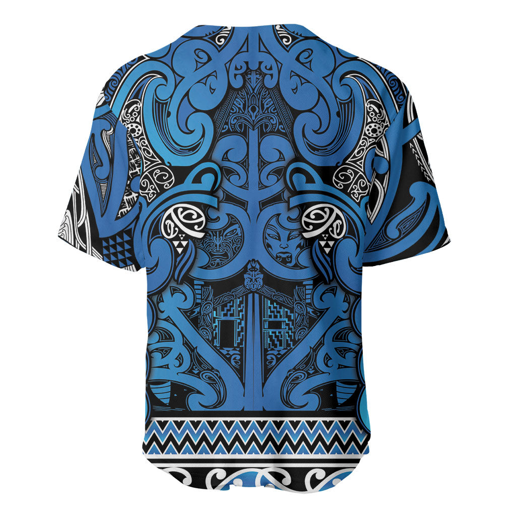 Aotearoa Iwi Ngati Porou Baseball Jersey Maori Wharenui House Tribal Pattern LT9 - Polynesian Pride