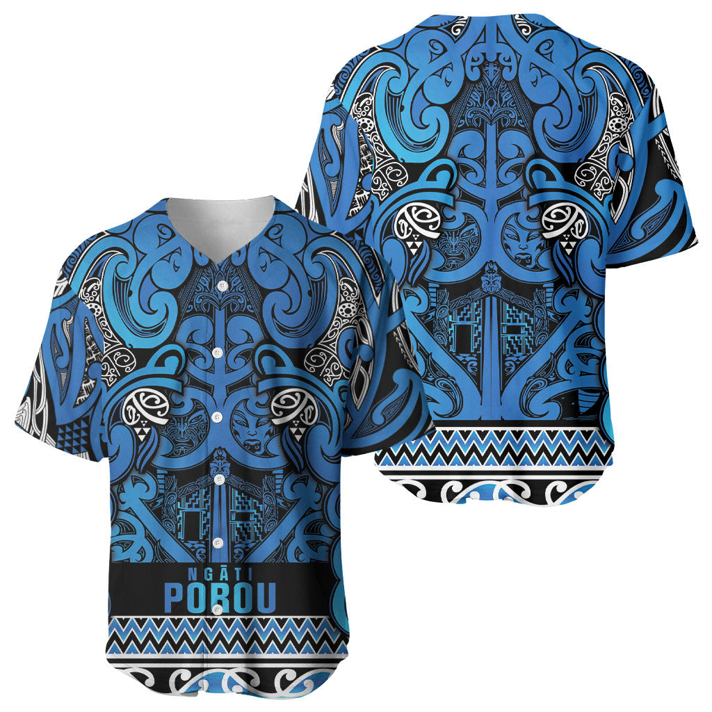 Aotearoa Iwi Ngati Porou Baseball Jersey Maori Wharenui House Tribal Pattern LT9 - Polynesian Pride