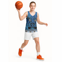 Aotearoa Iwi Ngati Porou Basketball Jersey Maori Wharenui House Tribal Pattern LT9 - Polynesian Pride