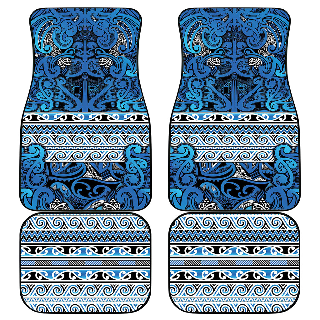 Aotearoa Iwi Ngati Porou Car Mats Maori Wharenui House Tribal Pattern LT9 - Polynesian Pride