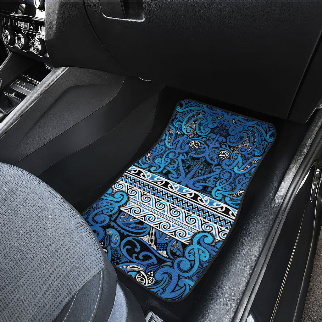Aotearoa Iwi Ngati Porou Car Mats Maori Wharenui House Tribal Pattern LT9 - Polynesian Pride