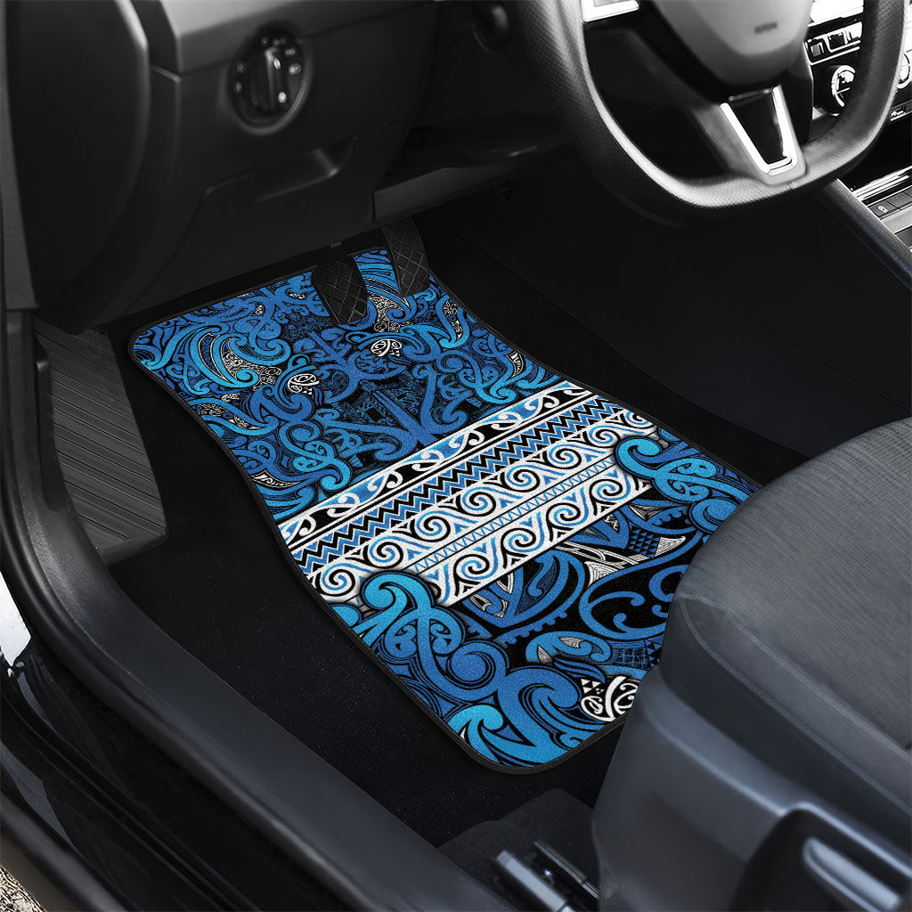 Aotearoa Iwi Ngati Porou Car Mats Maori Wharenui House Tribal Pattern LT9 - Polynesian Pride