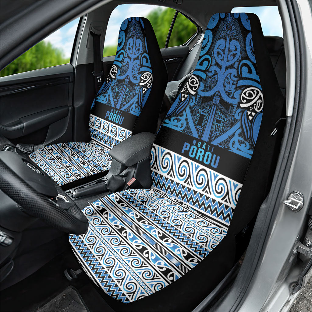 Aotearoa Iwi Ngati Porou Car Seat Cover Maori Wharenui House Tribal Pattern LT9 - Polynesian Pride