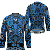 Aotearoa Iwi Ngati Porou Hockey Jersey Maori Wharenui House Tribal Pattern LT9 - Polynesian Pride