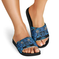 Aotearoa Iwi Ngati Porou Slide Sandals Maori Wharenui House Tribal Pattern LT9 - Polynesian Pride