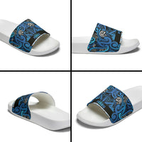 Aotearoa Iwi Ngati Porou Slide Sandals Maori Wharenui House Tribal Pattern LT9 - Polynesian Pride