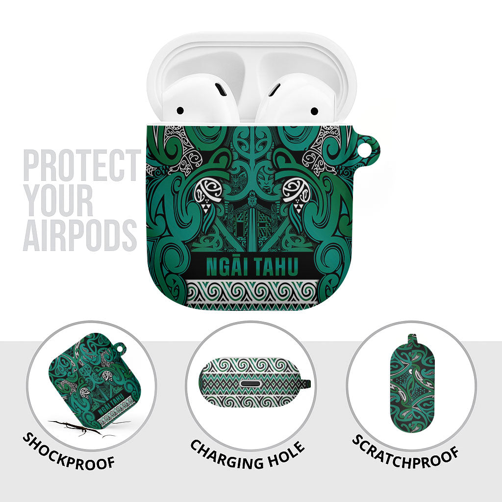 Aotearoa Iwi Ngai Tahu AirPods Case Maori Wharenui House Tribal Pattern LT9 - Polynesian Pride