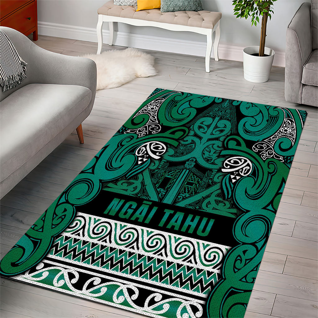 Aotearoa Iwi Ngai Tahu Area Rug Maori Wharenui House Tribal Pattern LT9 - Polynesian Pride