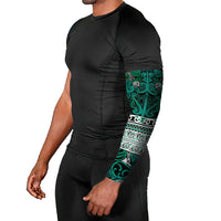 Aotearoa Iwi Ngai Tahu Arm Sleeves Maori Wharenui House Tribal Pattern LT9 - Polynesian Pride