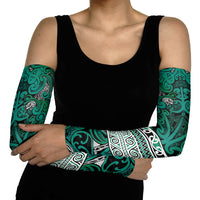 Aotearoa Iwi Ngai Tahu Arm Sleeves Maori Wharenui House Tribal Pattern LT9 - Polynesian Pride