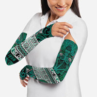 Aotearoa Iwi Ngai Tahu Arm Sleeves Maori Wharenui House Tribal Pattern LT9 - Polynesian Pride