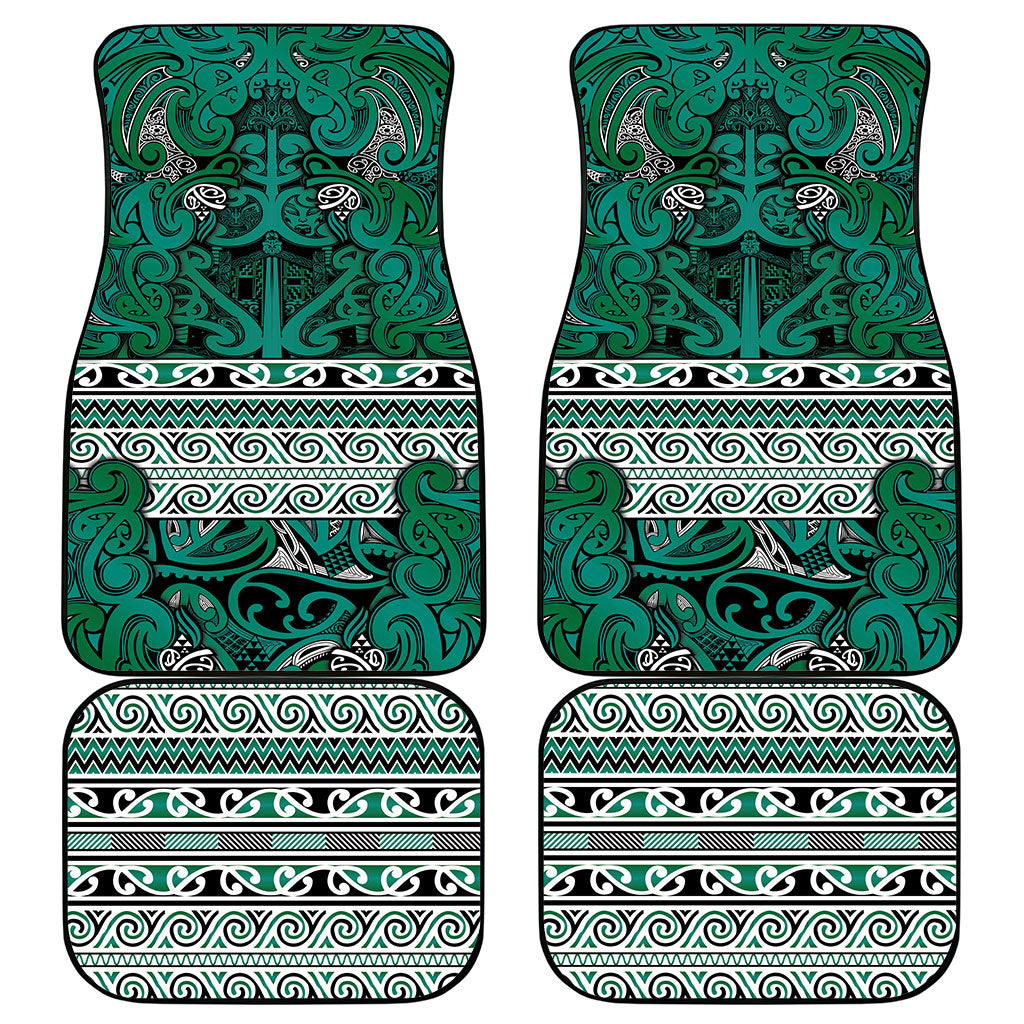 Aotearoa Iwi Ngai Tahu Car Mats Maori Wharenui House Tribal Pattern LT9 - Polynesian Pride