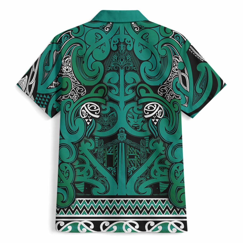Aotearoa Iwi Ngai Tahu Hawaiian Shirt Maori Wharenui House Tribal Pattern LT9 - Polynesian Pride