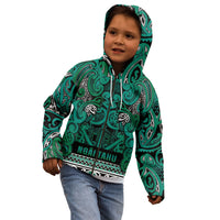 Aotearoa Iwi Ngai Tahu Kid Hoodie Maori Wharenui House Tribal Pattern LT9 - Polynesian Pride