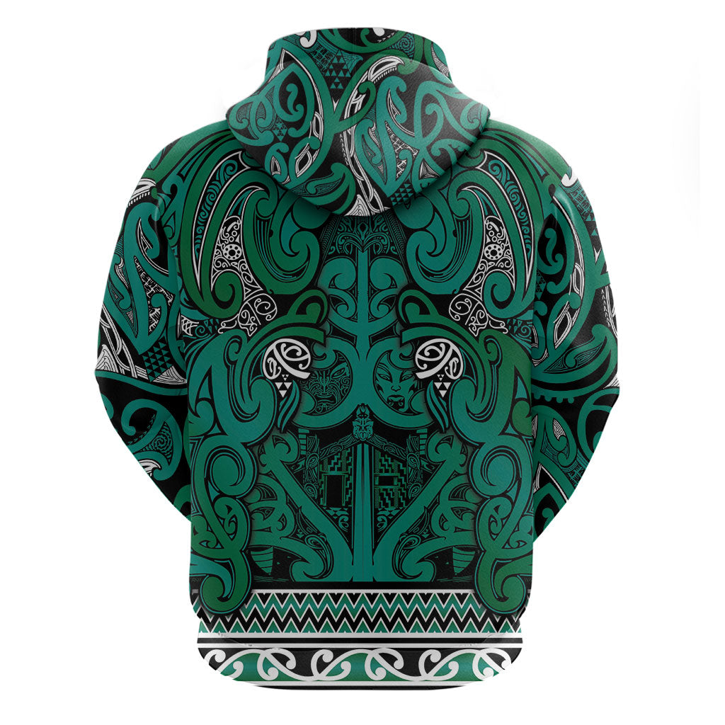 Aotearoa Iwi Ngai Tahu Zip Hoodie Maori Wharenui House Tribal Pattern LT9 - Polynesian Pride