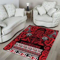 Aotearoa Iwi Ngati Kahungunu Area Rug Maori Wharenui House Tribal Pattern LT9 - Polynesian Pride