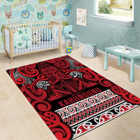 Aotearoa Iwi Ngati Kahungunu Area Rug Maori Wharenui House Tribal Pattern LT9 - Polynesian Pride