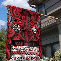 Aotearoa Iwi Ngati Kahungunu Garden Flag Maori Wharenui House Tribal Pattern LT9 - Polynesian Pride