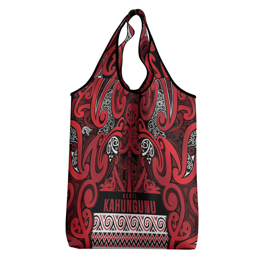 Aotearoa Iwi Ngati Kahungunu Grocery Bag Maori Wharenui House Tribal Pattern LT9 - Polynesian Pride