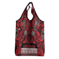 Aotearoa Iwi Ngati Kahungunu Grocery Bag Maori Wharenui House Tribal Pattern LT9 - Polynesian Pride