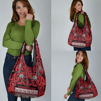 Aotearoa Iwi Ngati Kahungunu Grocery Bag Maori Wharenui House Tribal Pattern LT9 - Polynesian Pride