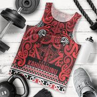 Aotearoa Iwi Ngati Kahungunu Men Tank Top Maori Wharenui House Tribal Pattern LT9 - Polynesian Pride