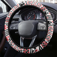 Aotearoa Iwi Ngati Kahungunu Steering Wheel Cover Maori Wharenui House Tribal Pattern LT9 - Polynesian Pride