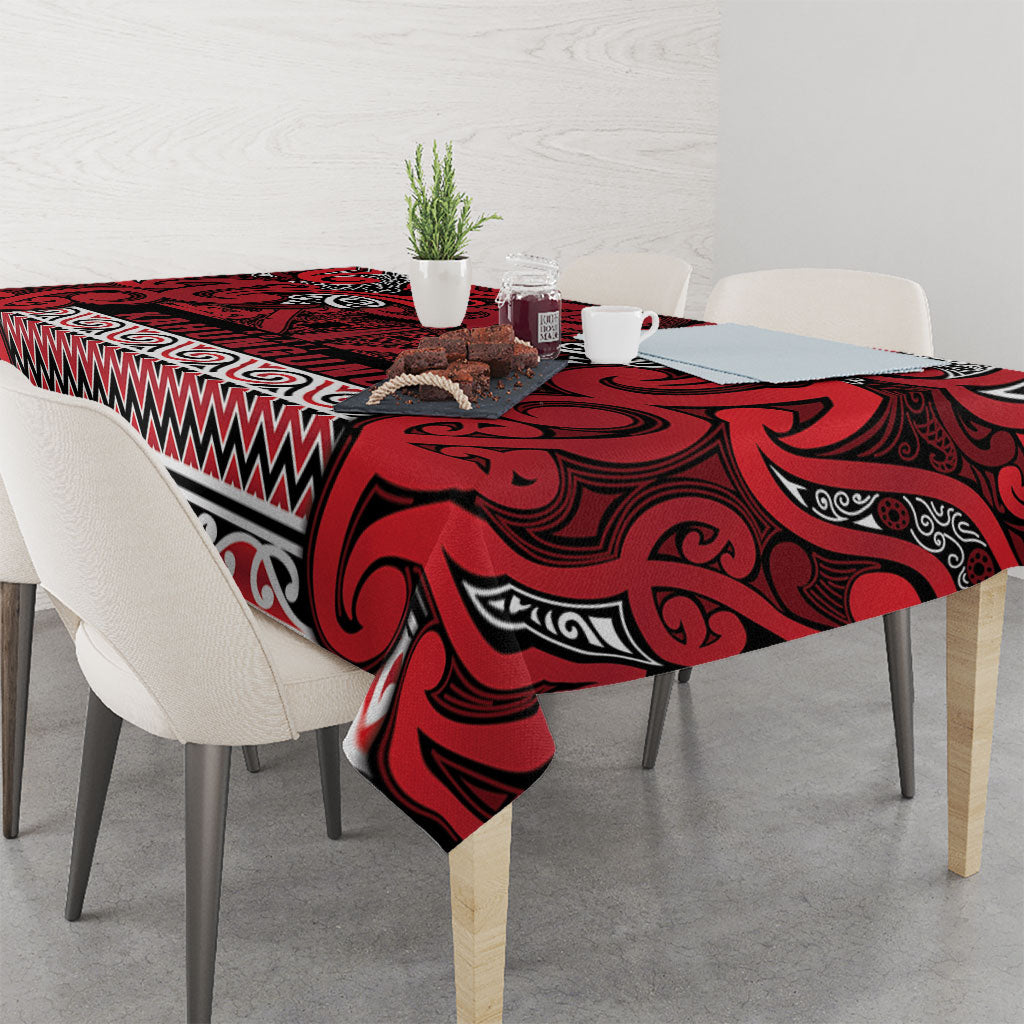 Aotearoa Iwi Ngati Kahungunu Tablecloth Maori Wharenui House Tribal Pattern LT9 - Polynesian Pride