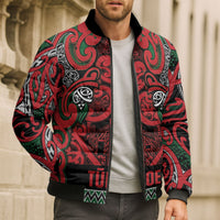 Aotearoa Iwi Tuhoe Bomber Puffer Jacket Maori Wharenui House Tribal Pattern LT9 - Polynesian Pride