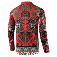 Aotearoa Iwi Tuhoe Button Sweatshirt Maori Wharenui House Tribal Pattern LT9 - Polynesian Pride