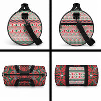 Aotearoa Iwi Tuhoe Duffle Bag Maori Wharenui House Tribal Pattern
