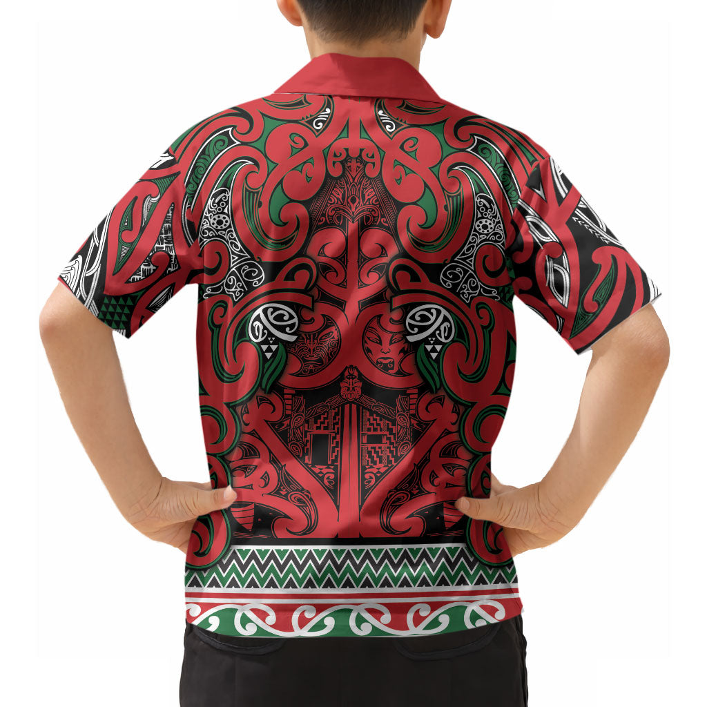 Aotearoa Iwi Tuhoe Hawaiian Shirt Maori Wharenui House Tribal Pattern LT9 - Polynesian Pride