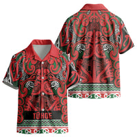 Aotearoa Iwi Tuhoe Kid Hawaiian Shirt Maori Wharenui House Tribal Pattern LT9 - Polynesian Pride