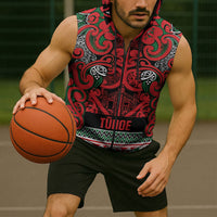 Aotearoa Iwi Tuhoe Sleeveless Zip Hoodie Maori Wharenui House Tribal Pattern LT9 - Polynesian Pride