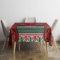 Aotearoa Iwi Tuhoe Tablecloth Maori Wharenui House Tribal Pattern LT9 - Polynesian Pride