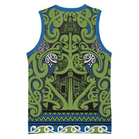 Aotearoa Iwi Whakatohea Basketball Jersey Maori Wharenui House Tribal Pattern LT9 - Polynesian Pride