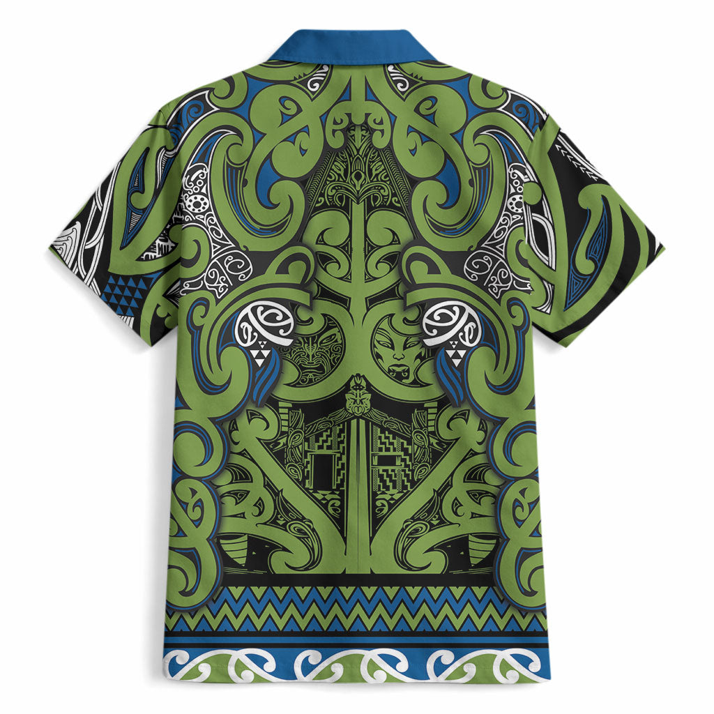 Aotearoa Iwi Whakatohea Hawaiian Shirt Maori Wharenui House Tribal Pattern LT9 - Polynesian Pride
