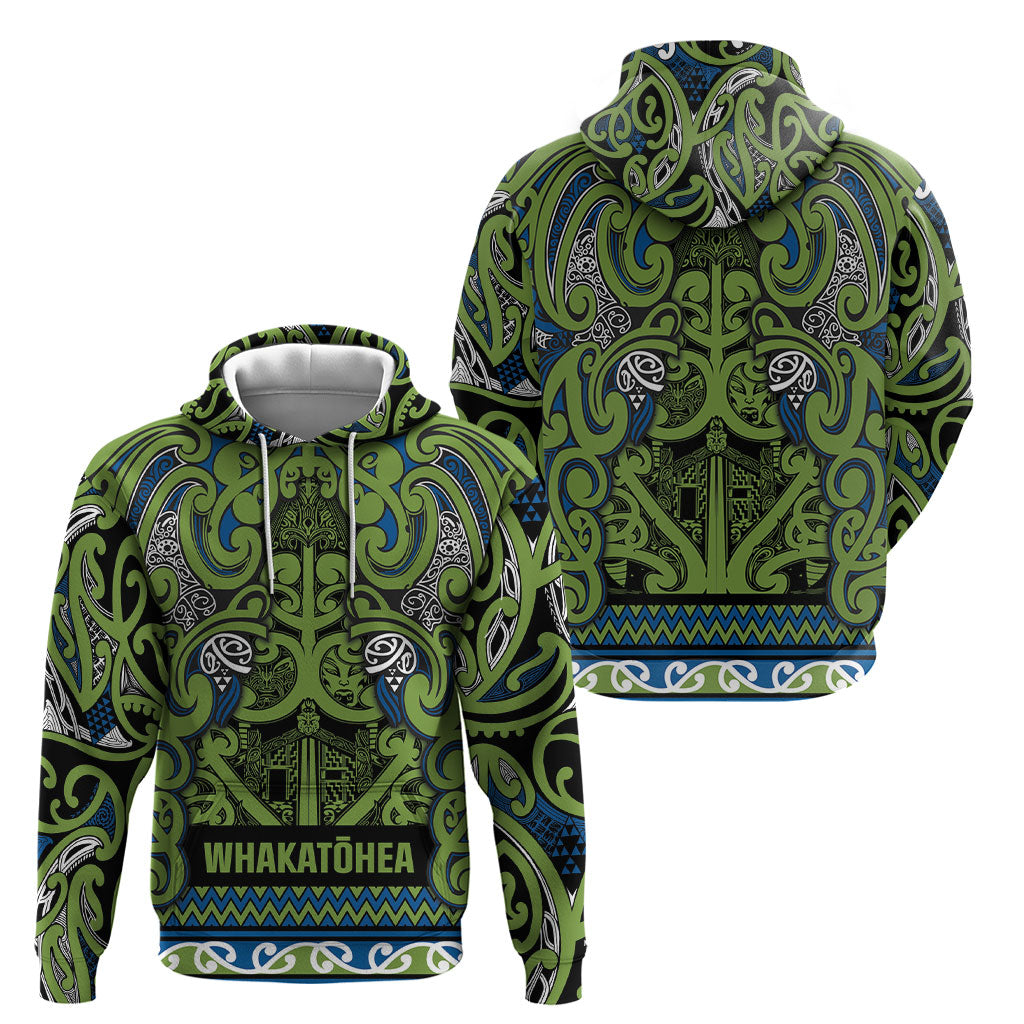 Aotearoa Iwi Whakatohea Hoodie Maori Wharenui House Tribal Pattern LT9 - Polynesian Pride
