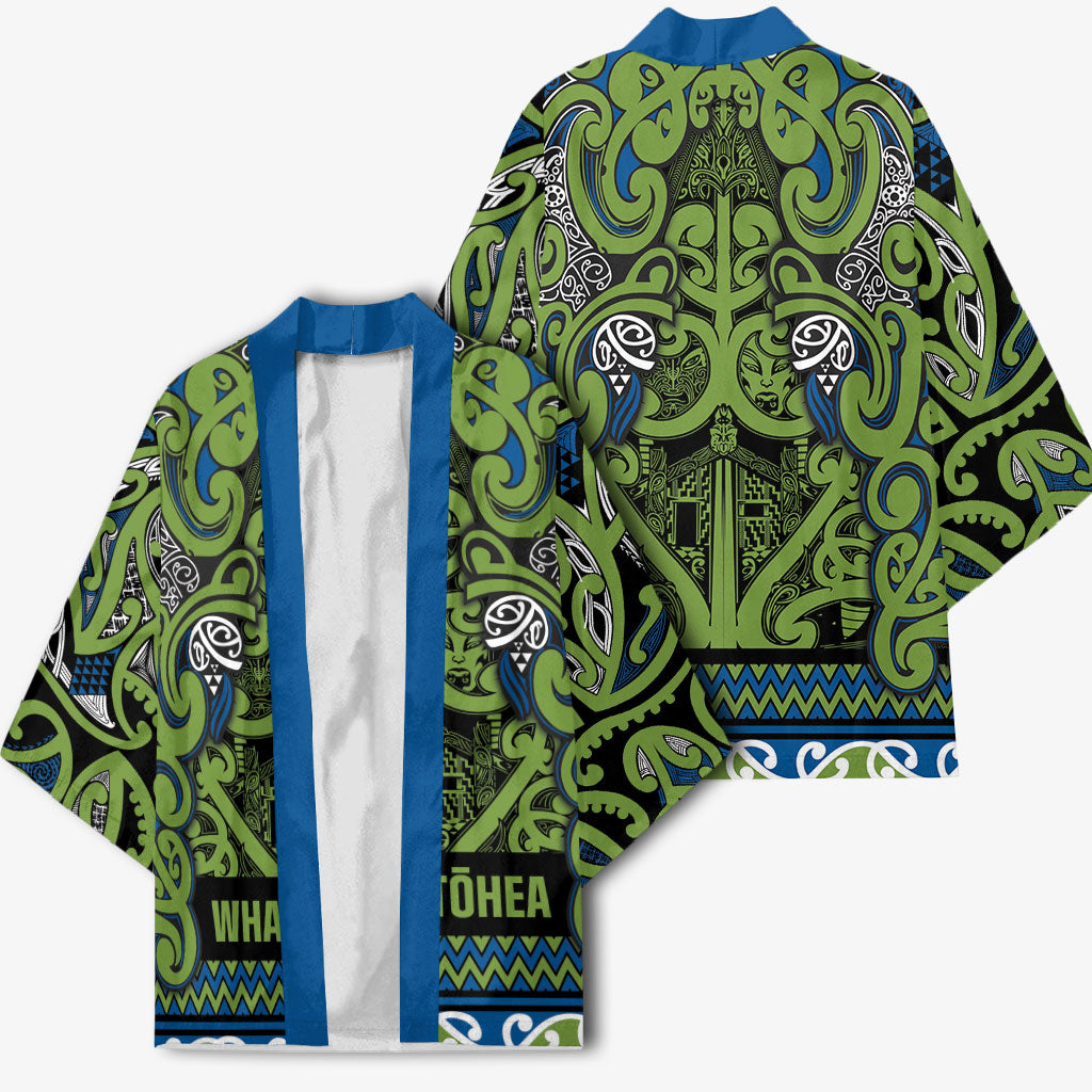Aotearoa Iwi Whakatohea Kimono Maori Wharenui House Tribal Pattern LT9 - Polynesian Pride