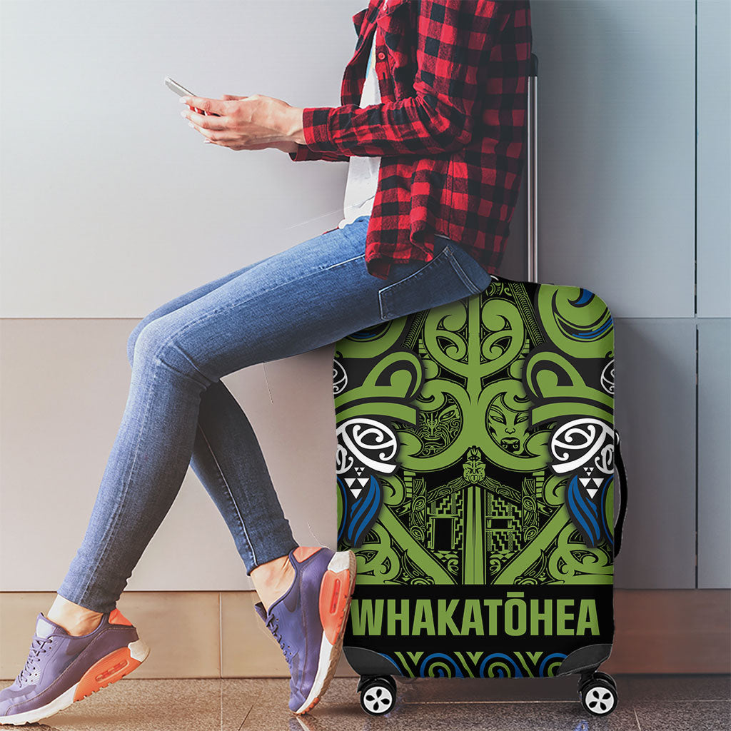 Aotearoa Iwi Whakatohea Luggage Cover Maori Wharenui House Tribal Pattern LT9 - Polynesian Pride