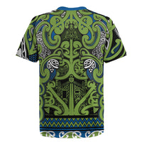 Aotearoa Iwi Whakatohea Rugby Jersey Maori Wharenui House Tribal Pattern LT9 - Polynesian Pride