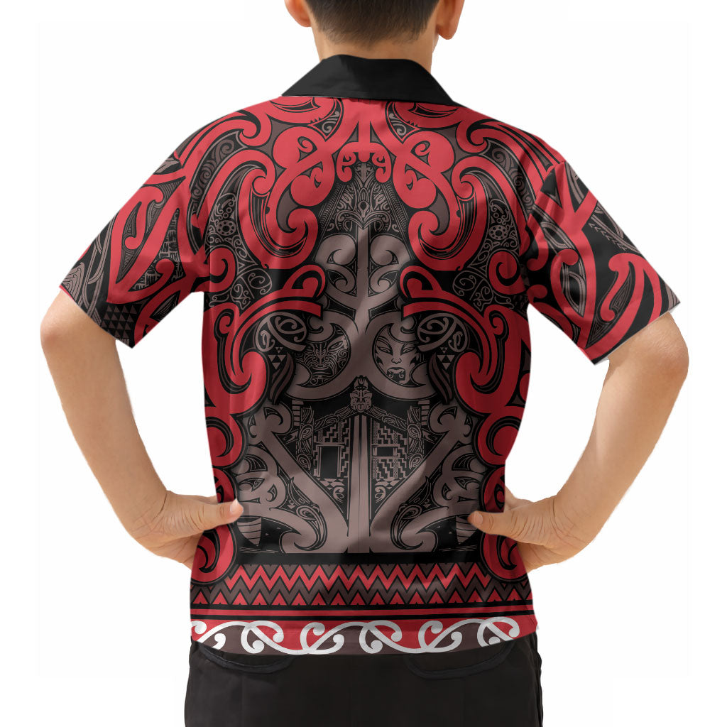 Aotearoa Iwi Ngati Awa Hawaiian Shirt Maori Wharenui House Tribal Pattern LT9 - Polynesian Pride