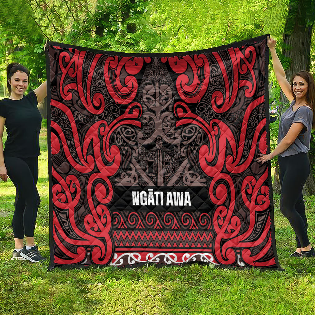 Aotearoa Iwi Ngati Awa Quilt Maori Wharenui House Tribal Pattern LT9 - Polynesian Pride