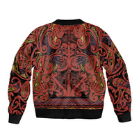 Aotearoa Iwi Rongowhakaata Bomber Jacket Maori Wharenui House Tribal Pattern LT9 - Polynesian Pride