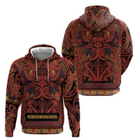 Aotearoa Iwi Rongowhakaata Hoodie Maori Wharenui House Tribal Pattern LT9 - Polynesian Pride