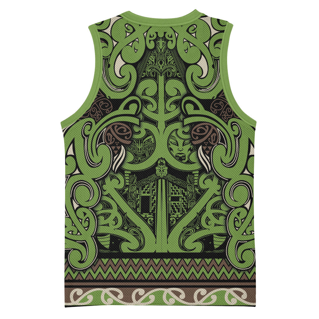 Aotearoa Iwi Ngati Raukawa Basketball Jersey Maori Wharenui House Tribal Pattern LT9 - Polynesian Pride