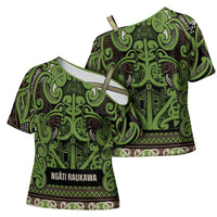 Aotearoa Iwi Ngati Raukawa Cross Shoulder Shirt Maori Wharenui House Tribal Pattern LT9 - Polynesian Pride