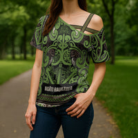 Aotearoa Iwi Ngati Raukawa Cross Shoulder Shirt Maori Wharenui House Tribal Pattern LT9 - Polynesian Pride